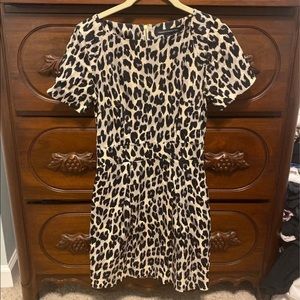 Cheetah print mini dress